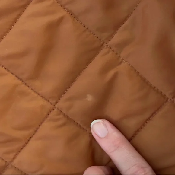 Barbour Liddesdale Quilted Orange Jacket - Picture 8 of 8